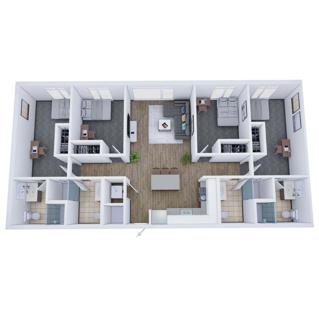 4BR/4BA – B Terrace floor plan