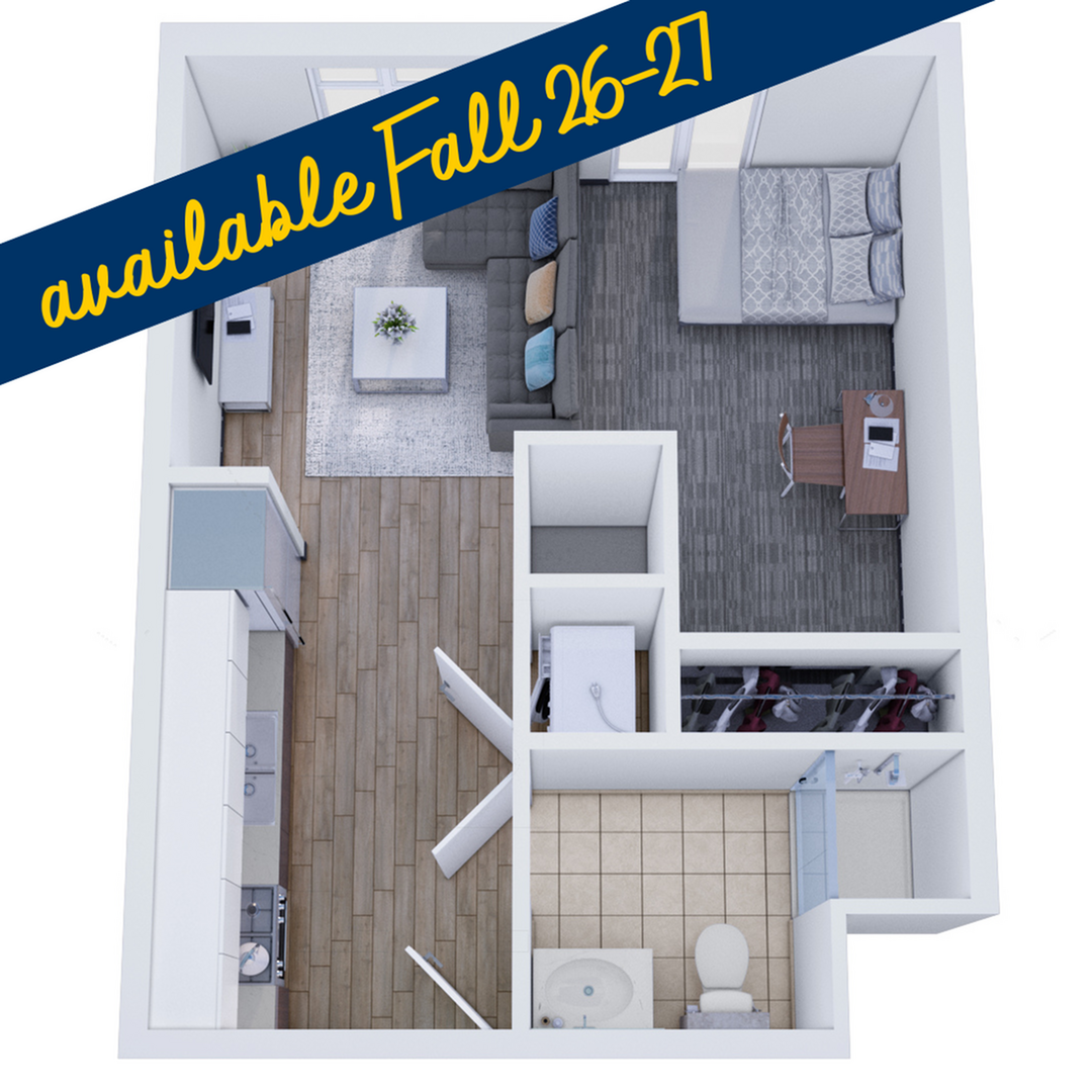 Studio – Terrace floor plan