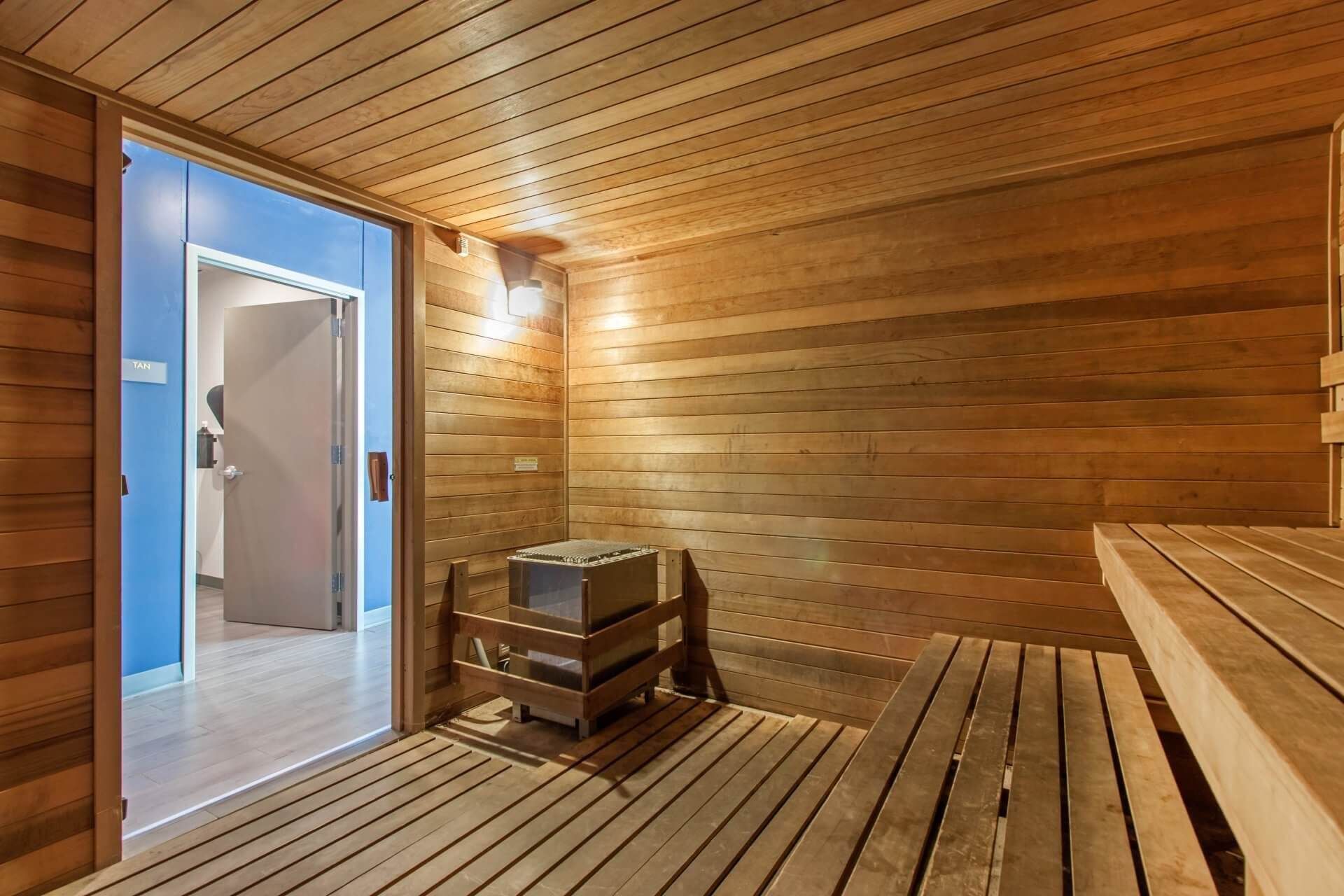 sauna area