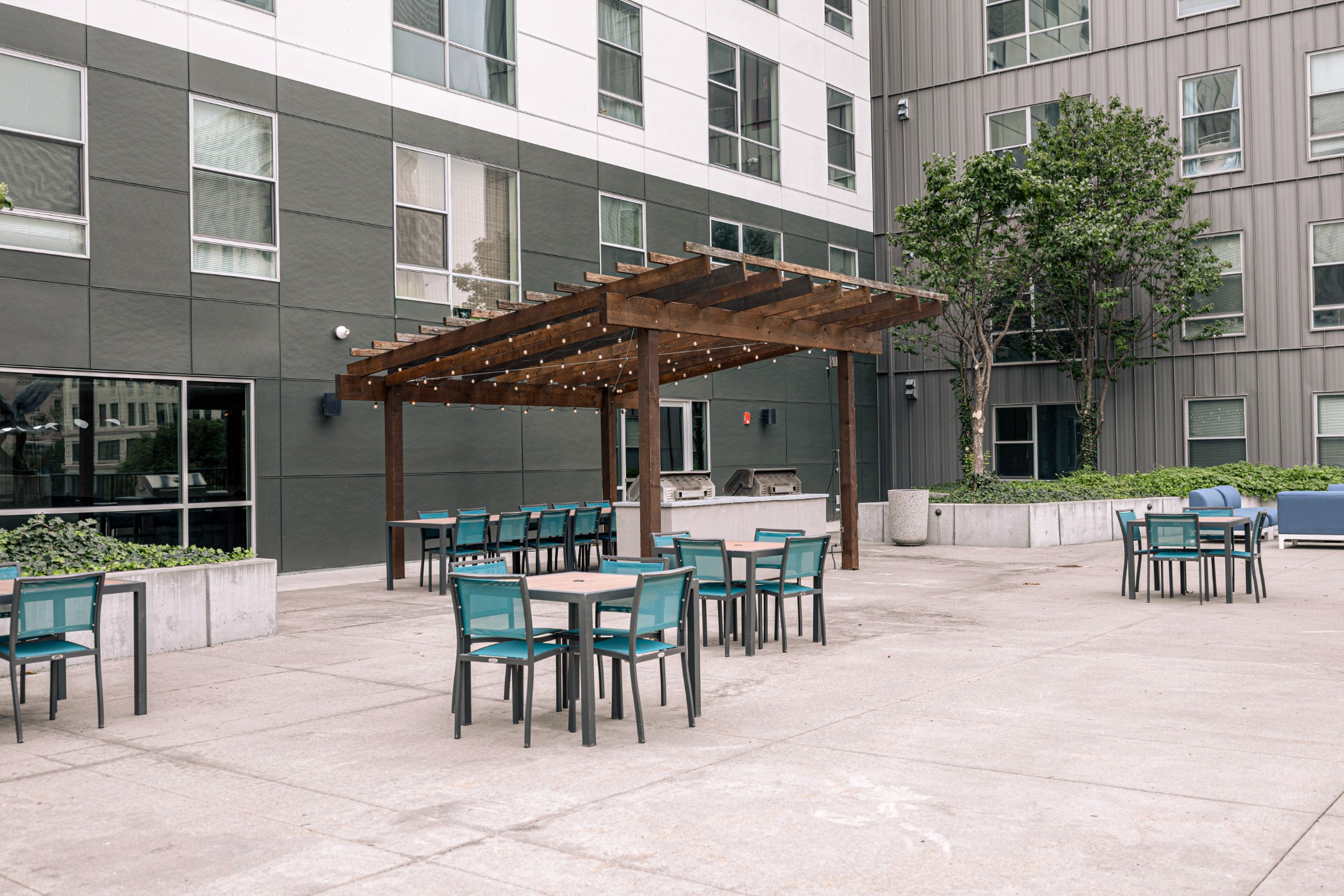 Grilling stations at Latitude Lincoln