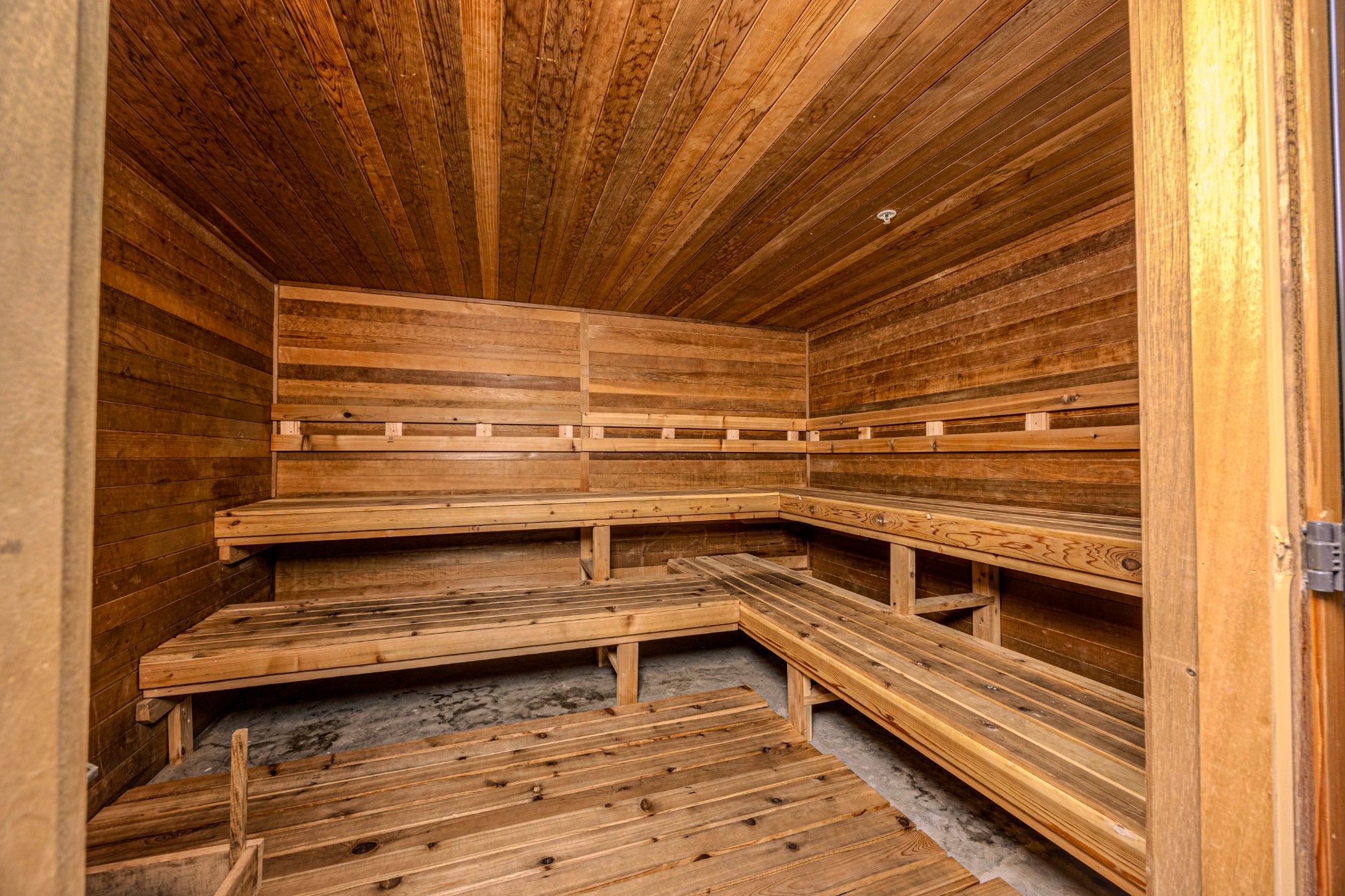 Sauna in the spa at Latitude Lincoln